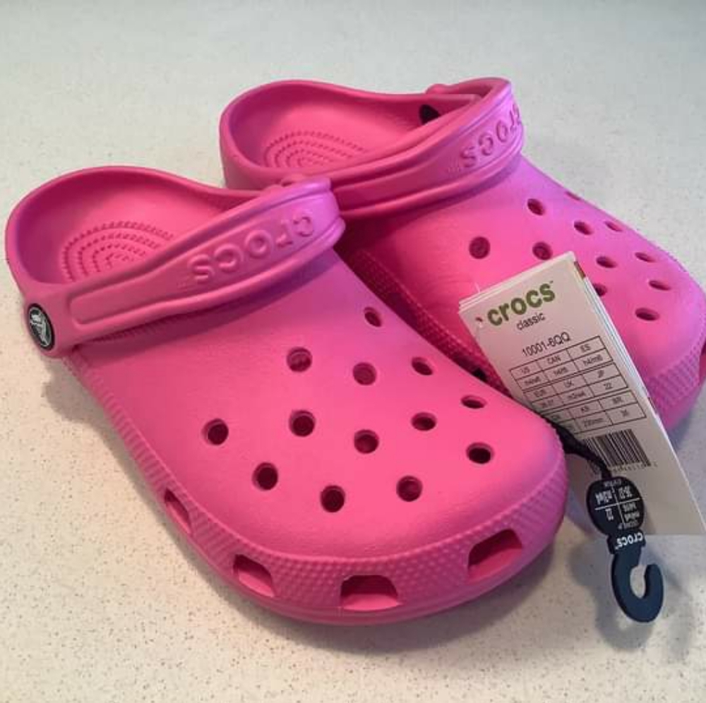 Pink Crocs
